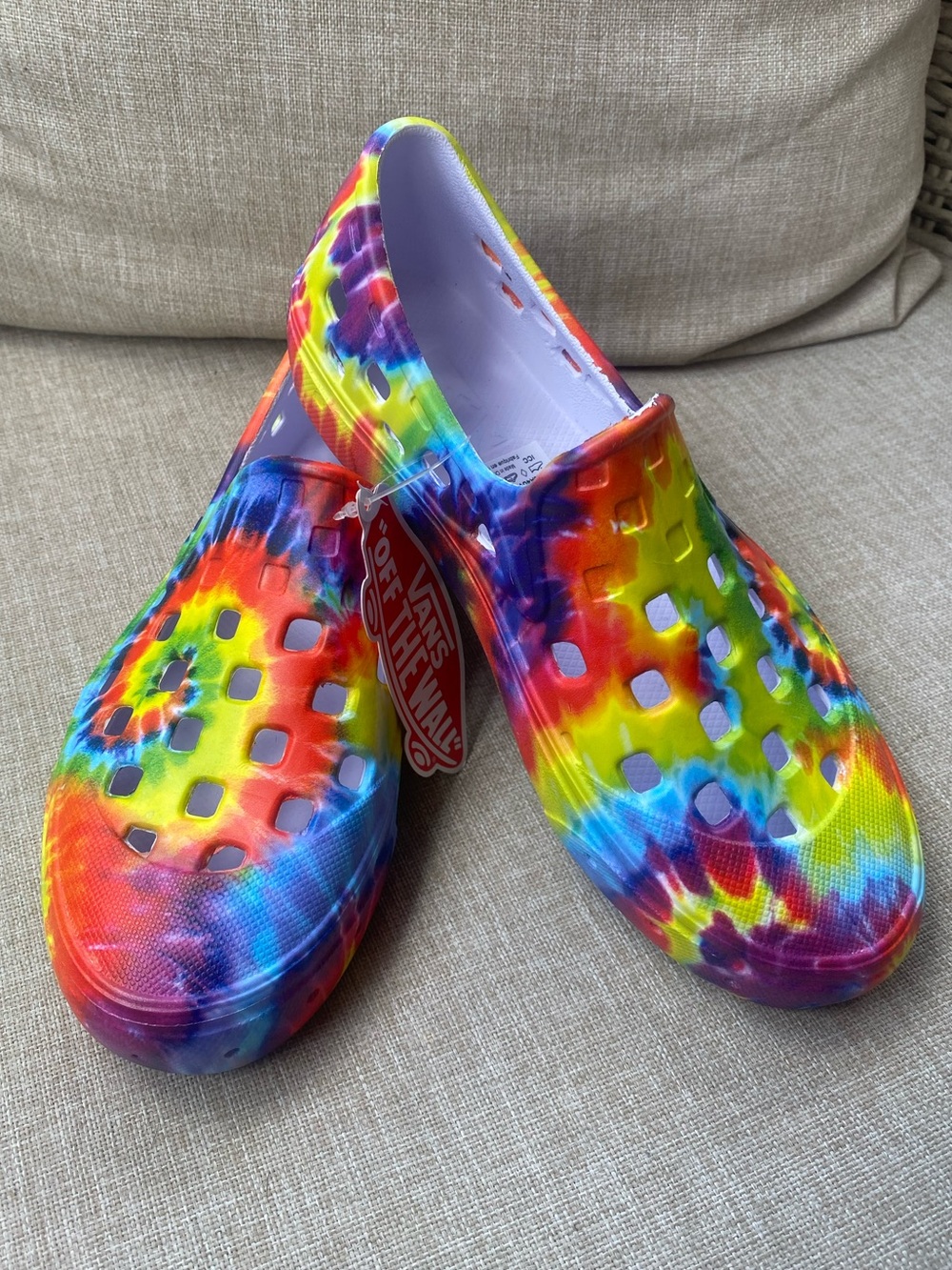Vans Tie Dye Trek Slip Ons Shoes